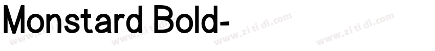 Monstard Bold字体转换